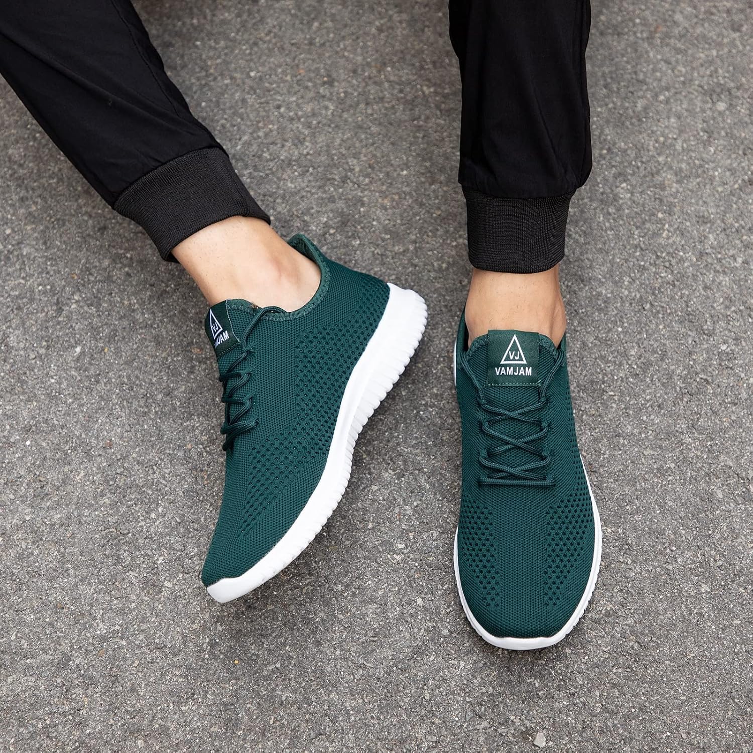 VAMJAM Men's Running Shoes Ultra Lightweight Breathable Walking Shoes Non Slip Athletic Fashion Sneakers Mesh Workout Casual Sports Shoes - Image 2