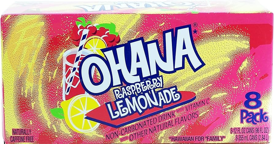 Amazon.com : Ohana! raspberry lemonade, non-carbonated, caffeine