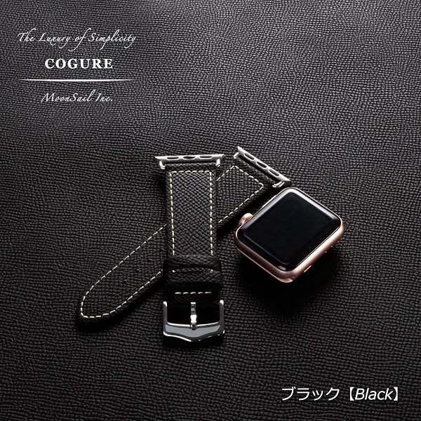 COGURE コグレ Apple Watch バンド 本革 コンパチブル アップルウォッチバンド 交換ベルト レディース 男女兼用 サイズ1:【38mm 40mm 41mm 42mm(Series 10)】サイズ2:【42mm(Series 1/2/3) 44mm 45mm 46mm 49mm】Series 10 9 8 7 SE 6 5 4 3 2 1 全機種対応 ギフトボックス N01 - 2