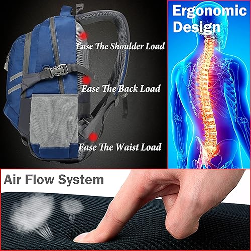 Miniatura 5 de ProEtrade - Mochila para escuela, universidad, estudiantes, viajes, negocios, con puerto de carga USB, Gratis