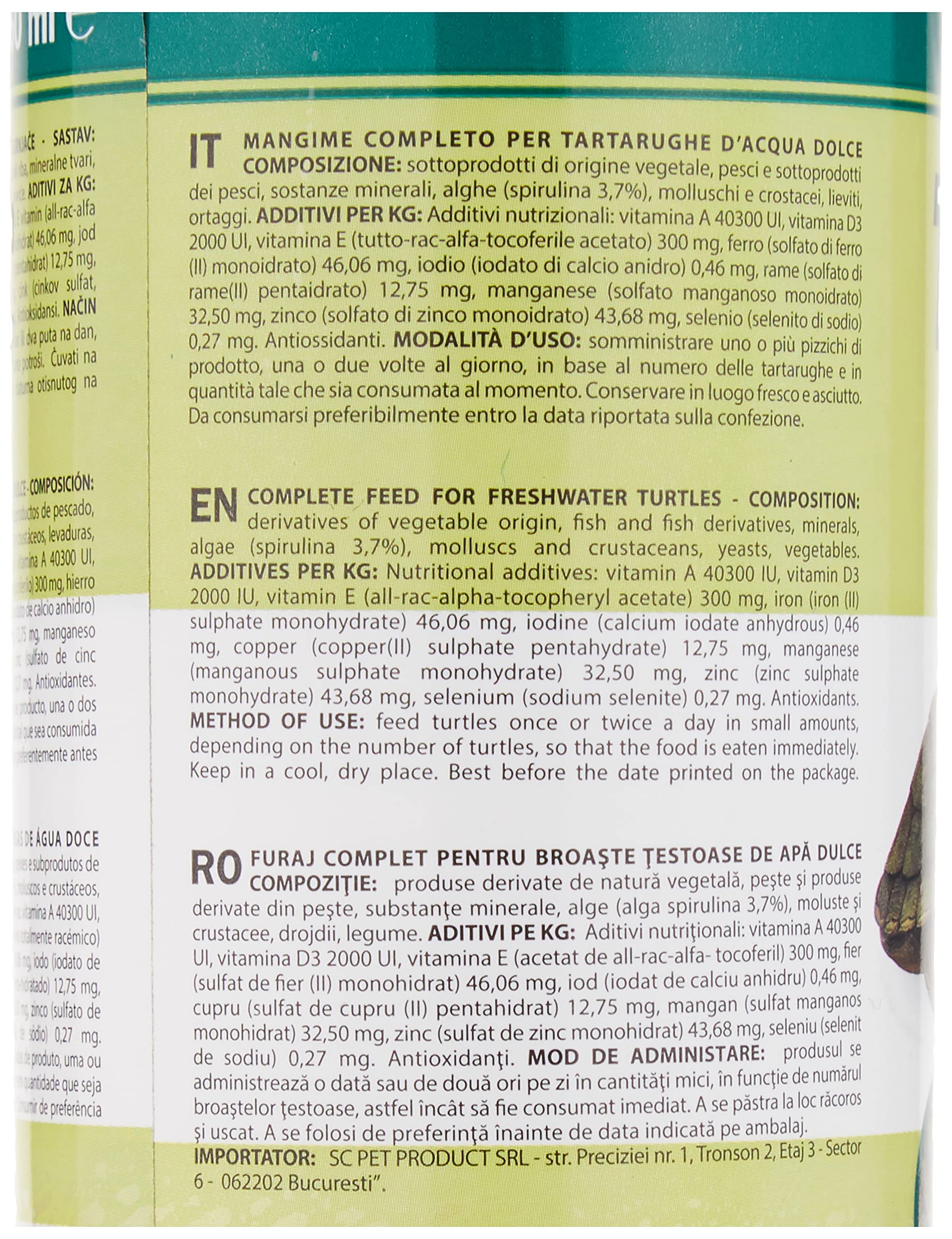 Padovan Turtle Sticks - Alimento Completo in Bastoncini per Tartarughe d'Acqua Dolce - 250 ml