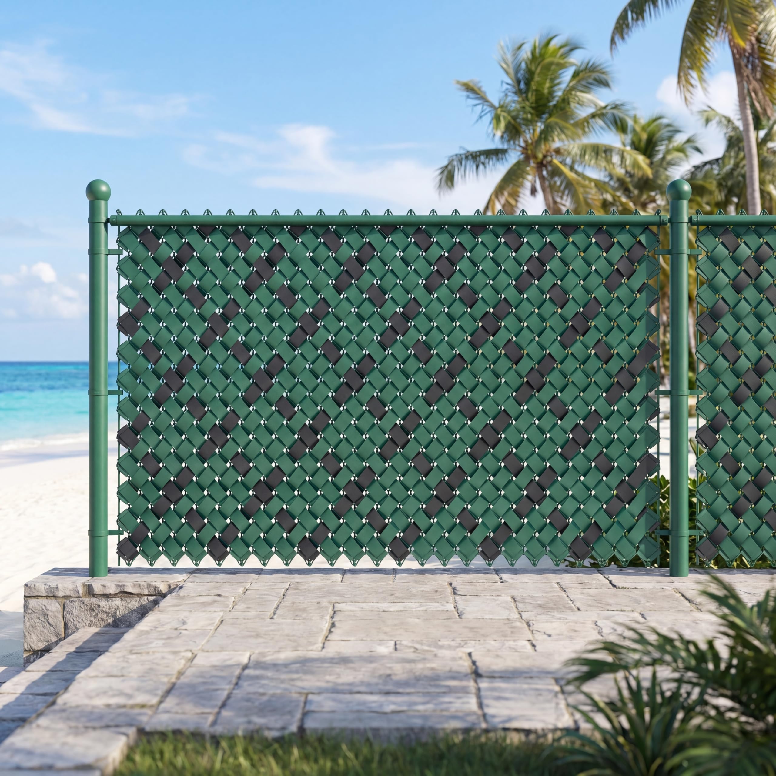 YRHome 300m PVC Sichtschutzstreifen 4,7 cm Höhe 14.1㎡ für Doppelstabmattenzaun, Wetterfest & UV-beständig, Blickdicht für Garten Balkon Terrasse, Inklusive 450 Befestigungsclips, Anthrazit