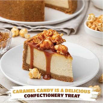 Caramel Candy - Caramels Individually Wrapped - Chewy Candy - 2 Lb Pack | Caramel Cubes, Vanilla Flavor