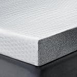 HOMRELEXA Firm Refroidissement Matelas Topper Queen Taille 3 Inch, Gel de refroidissement & Bamboo Mousse mémoire de charbon Topper de matelas pour le soulagement de la douleur au dos, double-layer Mousse lit Pad avec couverture amovible