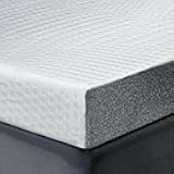 Cooling Mattress Topper Twin XL Size 3 Inch, Cooling Gel & Bamboo Charcoal Memory Foam Mattress Topper for Back Pain Relief, Firm Dual-Layer Foam Bed Pad with Removable Cover College Dorm