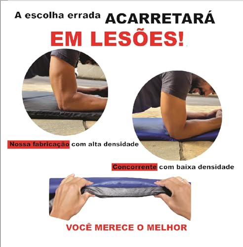 Colchonete Profissional Academia Alta Densidade Exercícios Ginástica treino esportivo malhar malhaçã