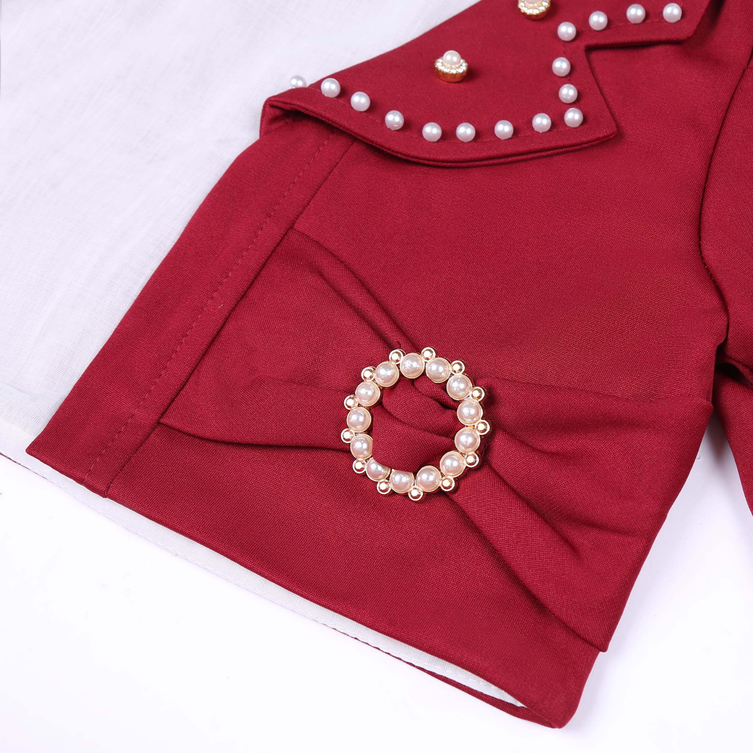 Mädchen Kleid mit schräger Schulter Brautjungfer Hochzeit Kinder