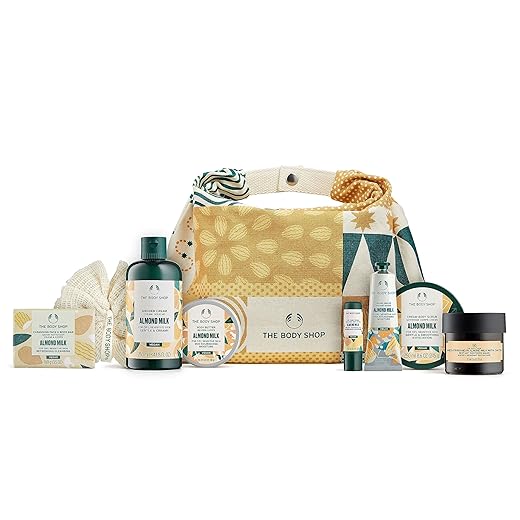 The Body Shop Soothe & Smooth Almond Milk Ultimate Body Care Holiday 8-Piece Gift Set