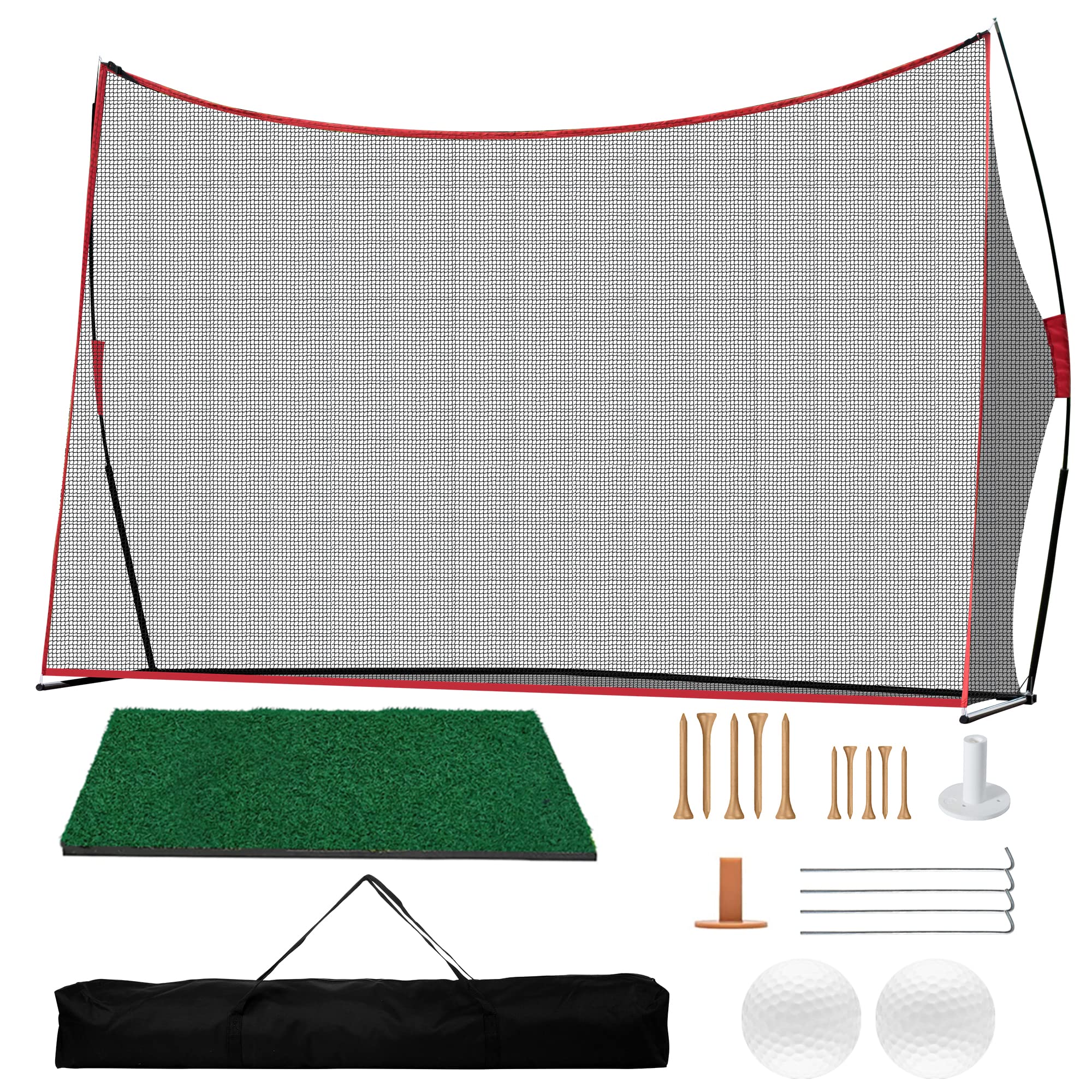 Golf Practice Net, 10x7 feet Golf Nets for Backyard Driving, Heavy Duty Golf Net – Home Golf Swing Training - Indoor Outdoor Use - Golf Simulator for Any Golfer