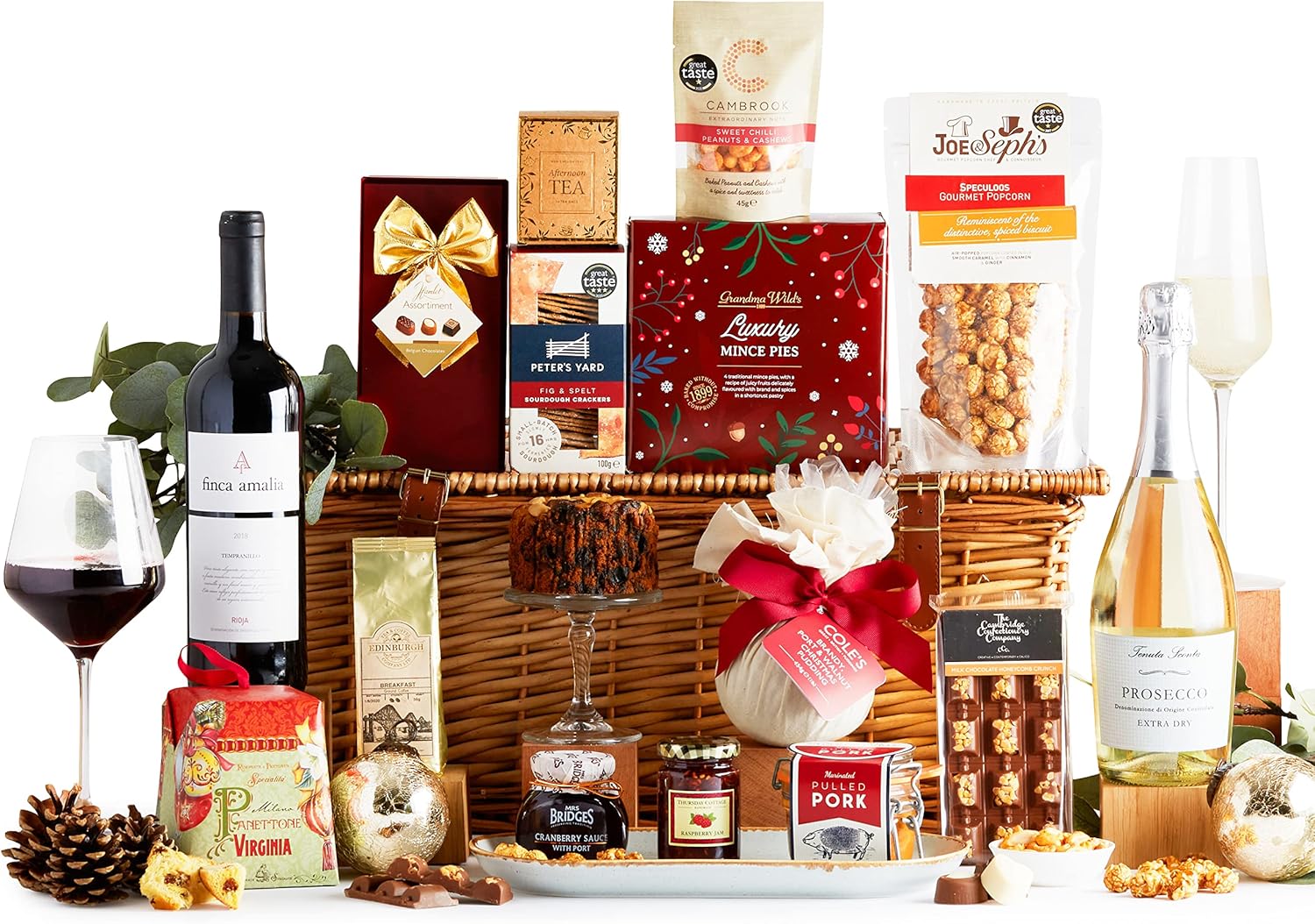 Luxury Christmas Hamper Celebration Edition Spanish Rioja, Italian
