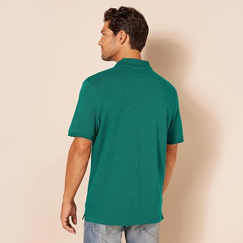 Amazon Essentials Men's Slim-Fit Cotton Pique Polo Shirt, Khaki Green, M - 2