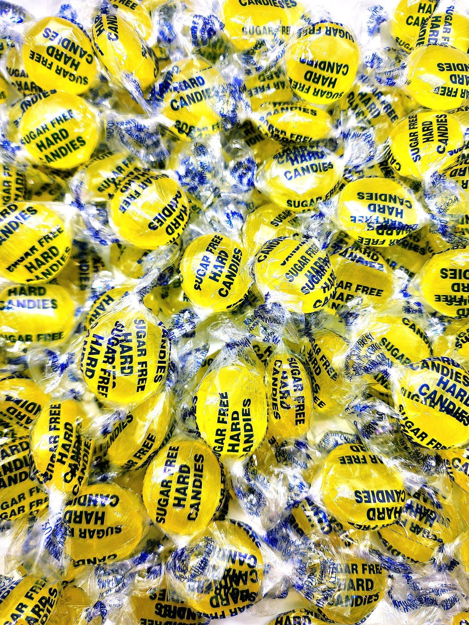 Sugar Free Lemon Drops Hard Candy - 1 lb Individually Wrapped - Easter Candy, Easter Basket Stuffers & Fillers, Sugar Free Candy Gifts