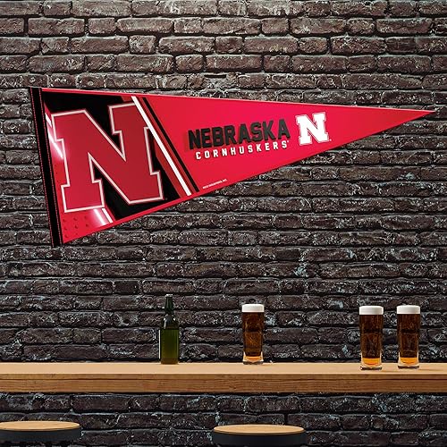 Miniatura 2 de Rico Industries NCAA Primary - Banderín de fieltro para decoración de pared, de 12 x 30 pulgadas, ideal para el hogar, dormitorio, decoración