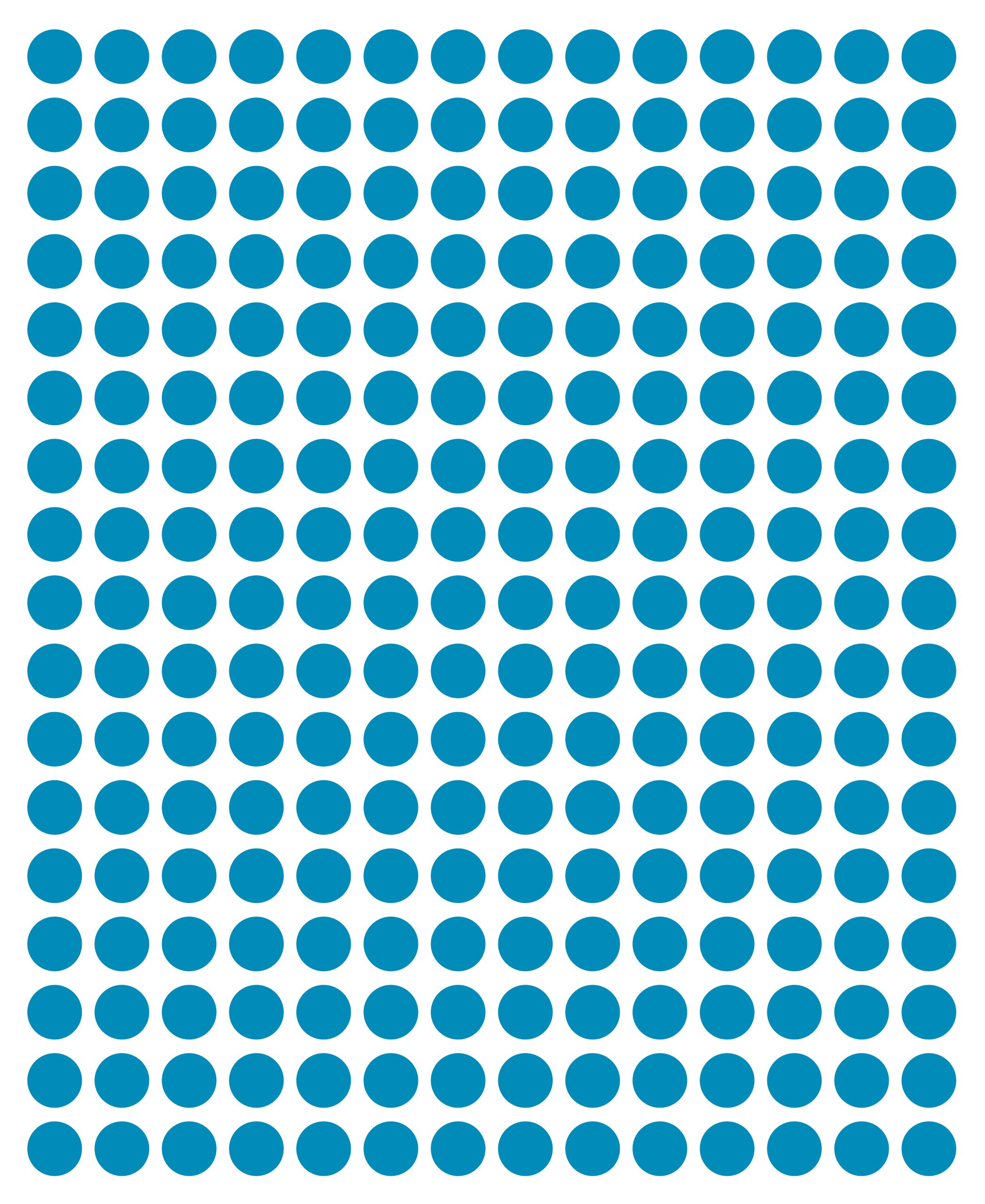 Bleu | 8 Mm Pastilles Autocollantes De Couleur Résistantes Aux Intempéries