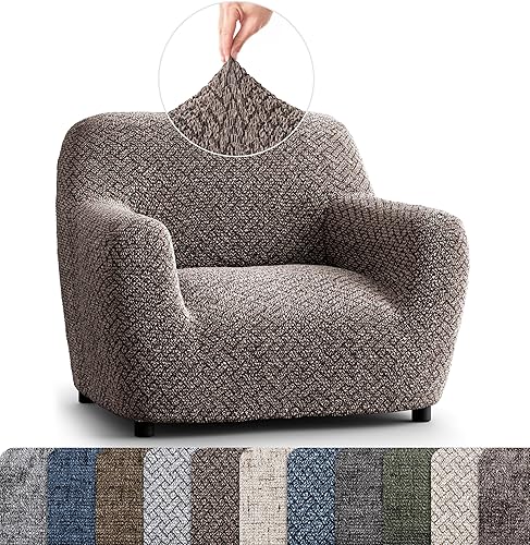 Miniatura 48 de PAULATO BY GA.I.CO. Funda para silla – Funda elástica para sillón – Funda de sillón para mascotas y niños – Fundas suaves para silla – Protector de