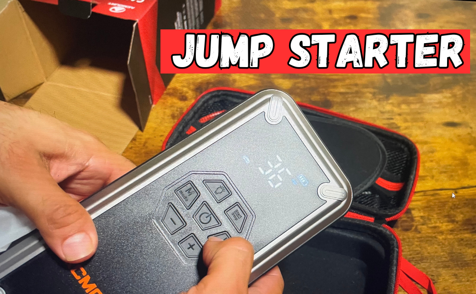 easy to use, starts multiple times, light and portable power bank, air compressor
