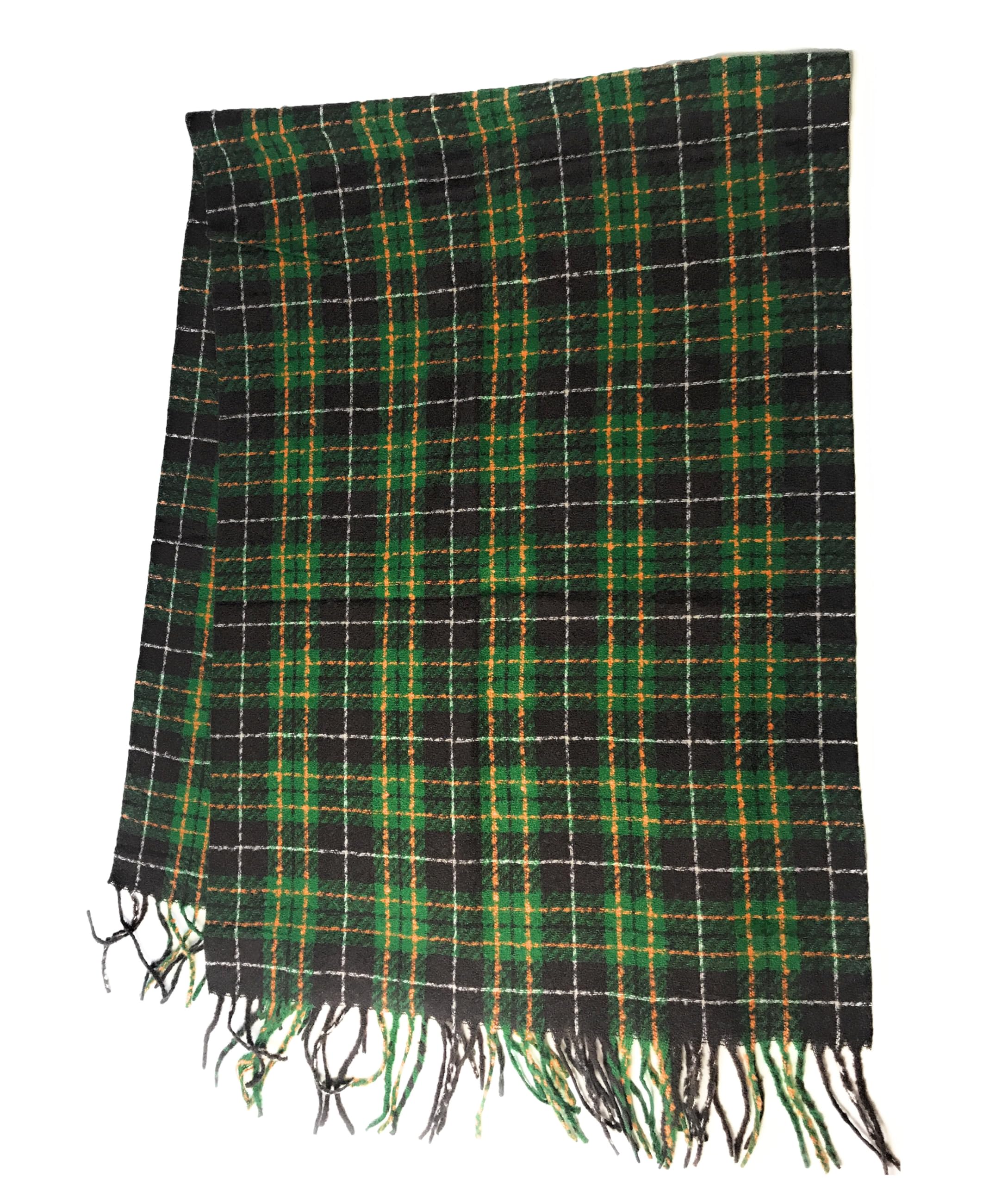 KGM Accessories Nice Scottish Tartan Plaid shawl scarf (Green-brown)