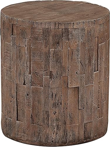 Miniatura 7 de Ball & Cast Mesa auxiliar de tocón de madera, gris oscuro