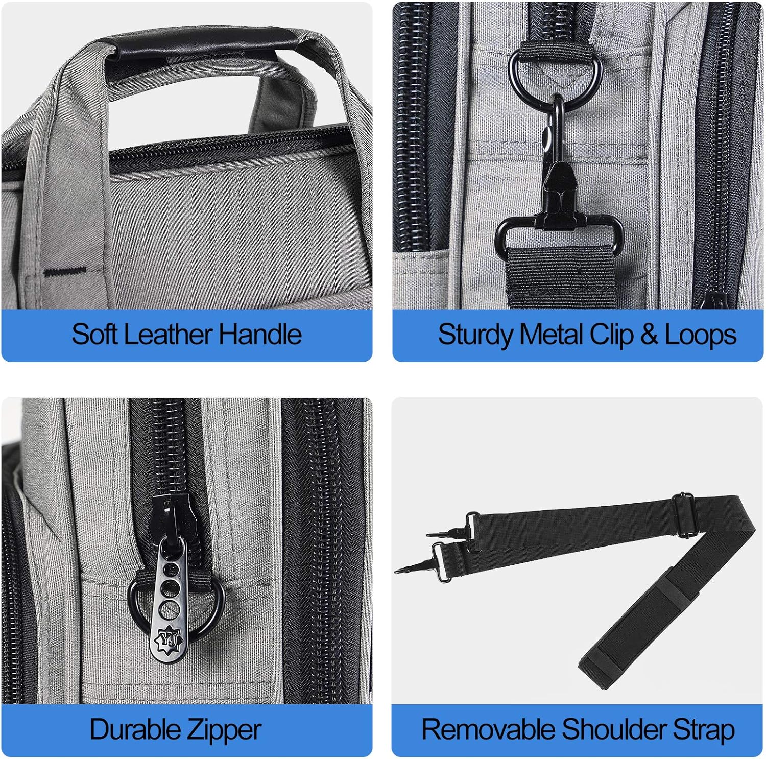 Exclusive Discount 90% Price 17 Inch Laptop Bag, Large Business Briefcase for Men Women, Travel Laptop Case Shoulder Bag, Waterproof Computer Messenger Bag, Durable office Carrying Case Fits 17 15.6 Inch Laptop, Gift for Him Her