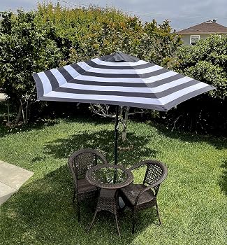 9 patio umbrella frame 6 rib BELLRINO DECOR Replacement ft ribs BLACK/WHITE STRIPE in STRONG & THICK in Canopy (Canopy Only) : Patio, Lawn & Garden HJC CS-MX II Helmet BACX68MXF Durable replacement canopy designed STH COLOURS:SMOKEN JOE