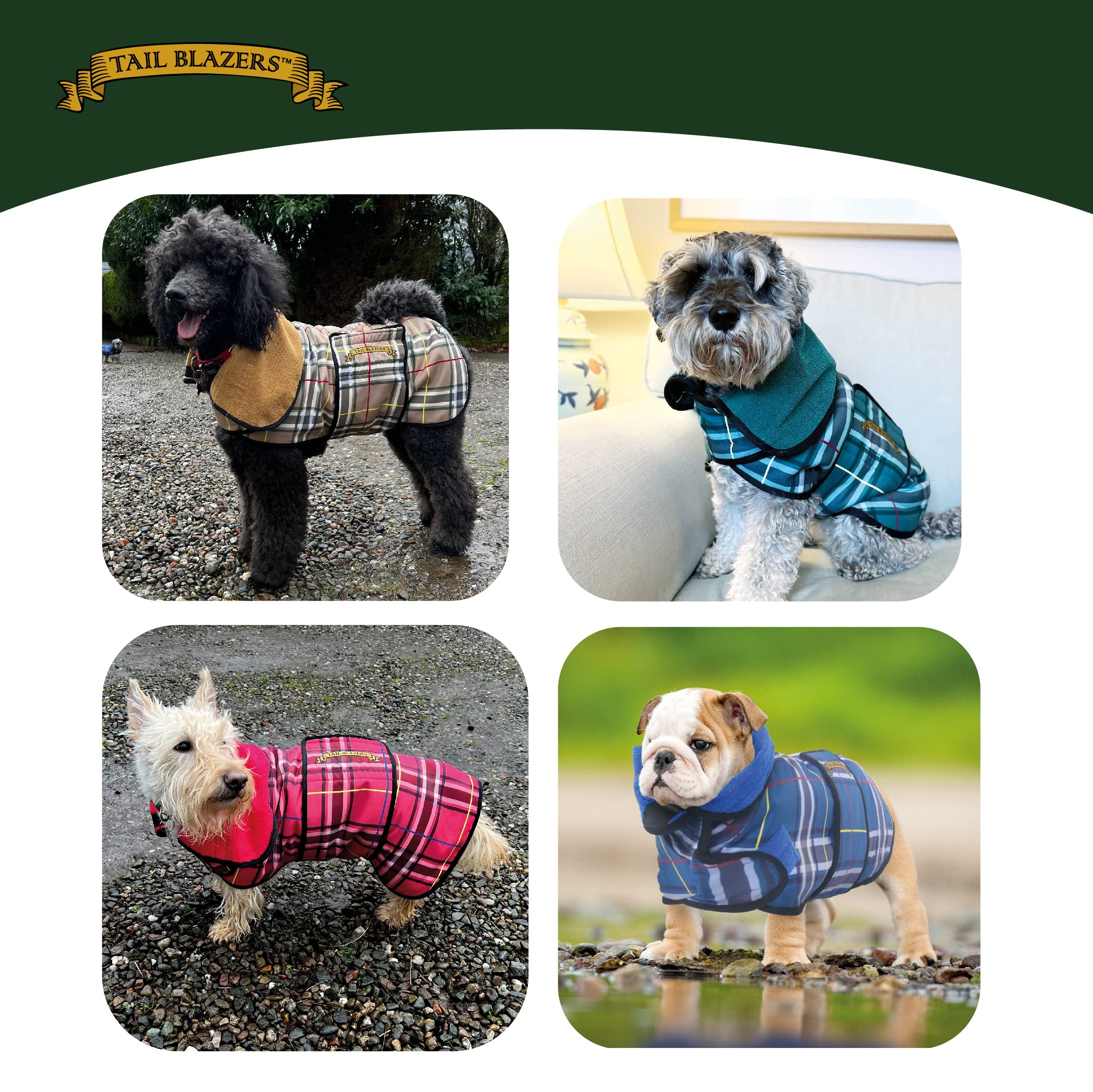 TAIL BLAZERS™ Premium Dog Drying Coat. Double Layer Microfibre Dry Robe with Car Safety D Ring. Towel Robe Pet Dryer Keep Dogs Dry and Warm. Camping and Beach Accessories. Machine Washable. L - Image 4