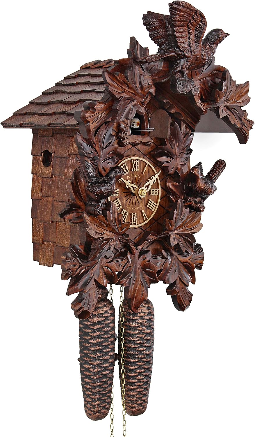 Cuckoo Clock - Forest Birds handshingled