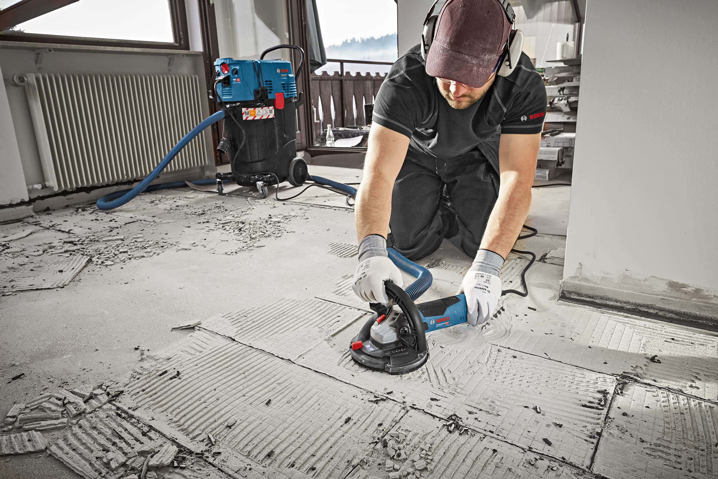 Bosch Professional Expert for Concrete - Disco de diamante con tuerca de sujeción rápida SDS Click (para hormigón, diámetro de 125 mm, accesorio para lijadora de hormigón)