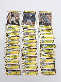 1984 Topps Drakes Baseball Card Complete Set (1-33) with Pete Rose, Cal Ripken Jr, George Brett NRMT/MT