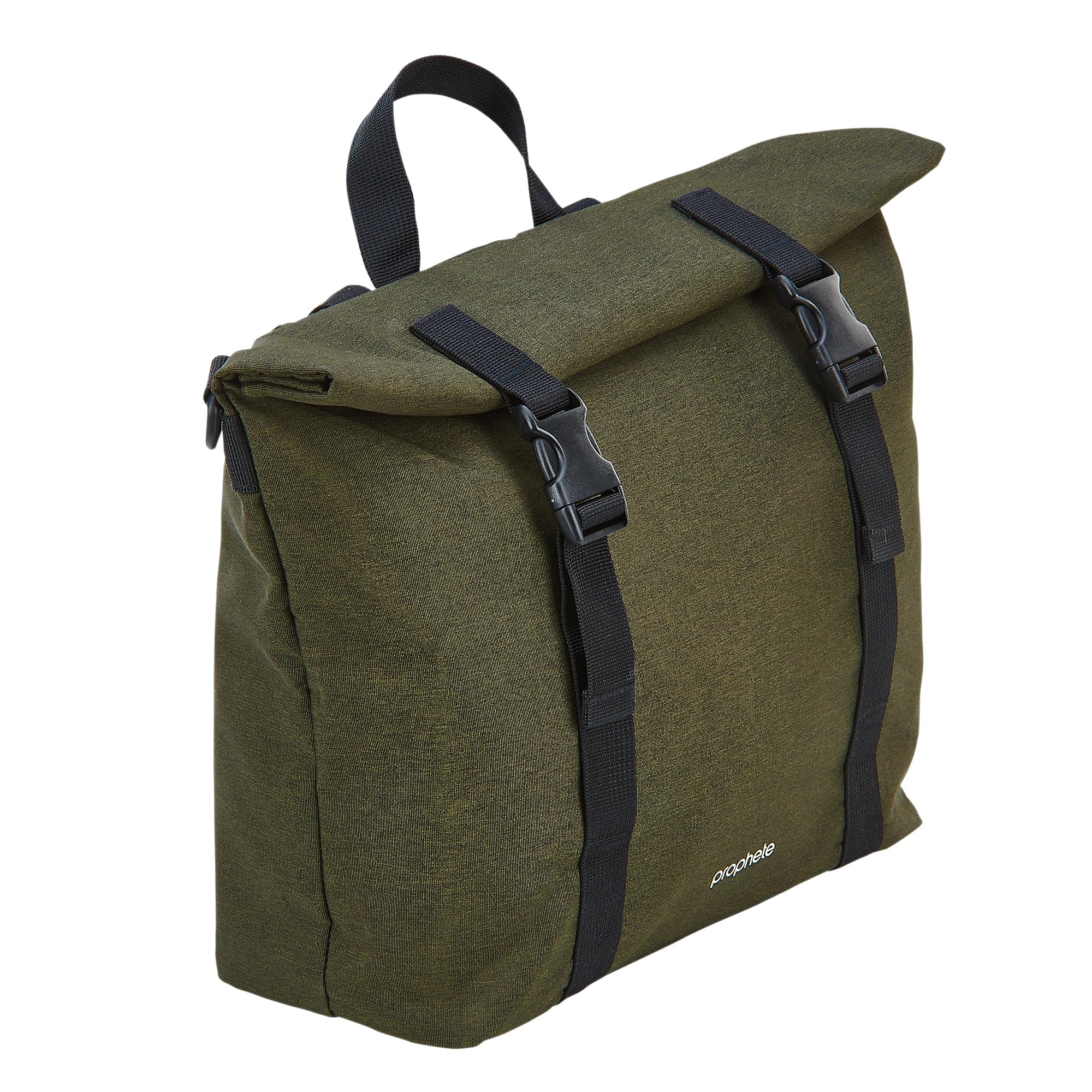 Prophete Borsa laterale per bicicletta, 10 litri, 29,5 x 26 cm, impermeabile, verde