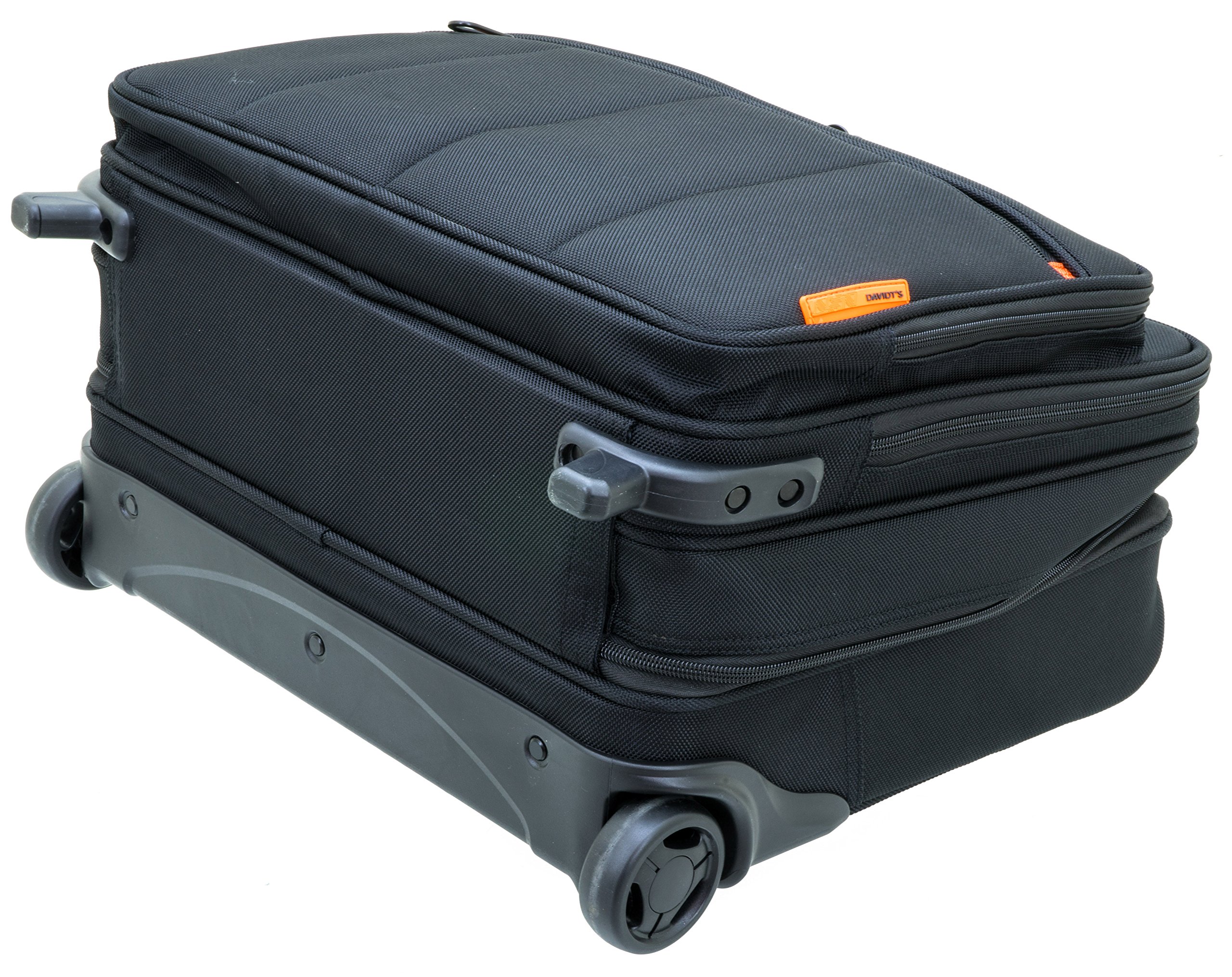Pilotenkoffer Mit Rollen Multifunktions Tasche + Trolley The Davidt's Chase Laptopfach, Tabletfach, 1 Stück, Farbe: Schwarz, Hersteller, David´s, Handgepäcksgröße
