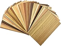 Sauers SCV-20-MXDOM&EXOTIC Veneer Variety Pack by Peachtree Woodworking - 20 Sq Ft Domestic & Exotic Woods for Marquetry & Inlays