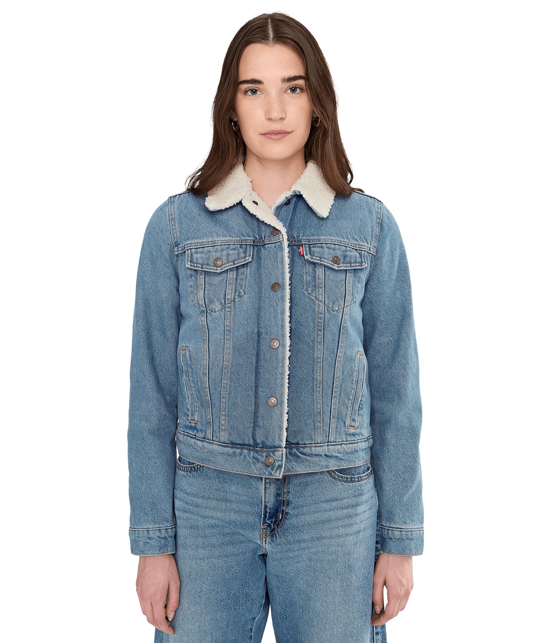 Levi's Women's Original Sherpa Trucker Jackets (Standard and Plus)