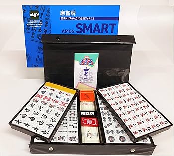 新品（スコア帳・ポーカーチップ付）麻雀牌・マットのセット・コンパス・ハヤハヤ付 Amazon | 麻雀牌 smart スマート 麻雀マット・MJマット セット