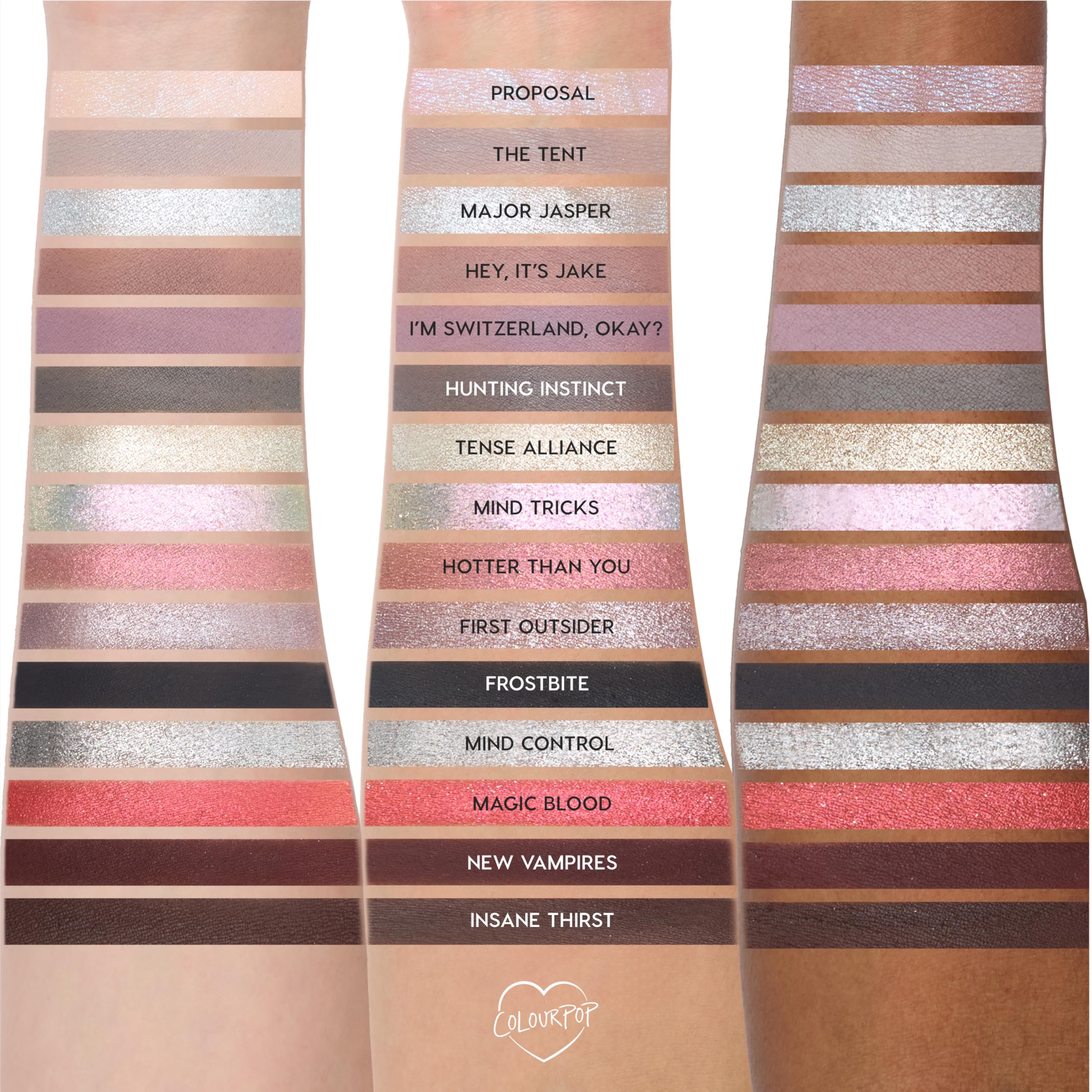 ColourPop x The Twilight Saga Eclipse 15-Shade Eyeshadow Palette