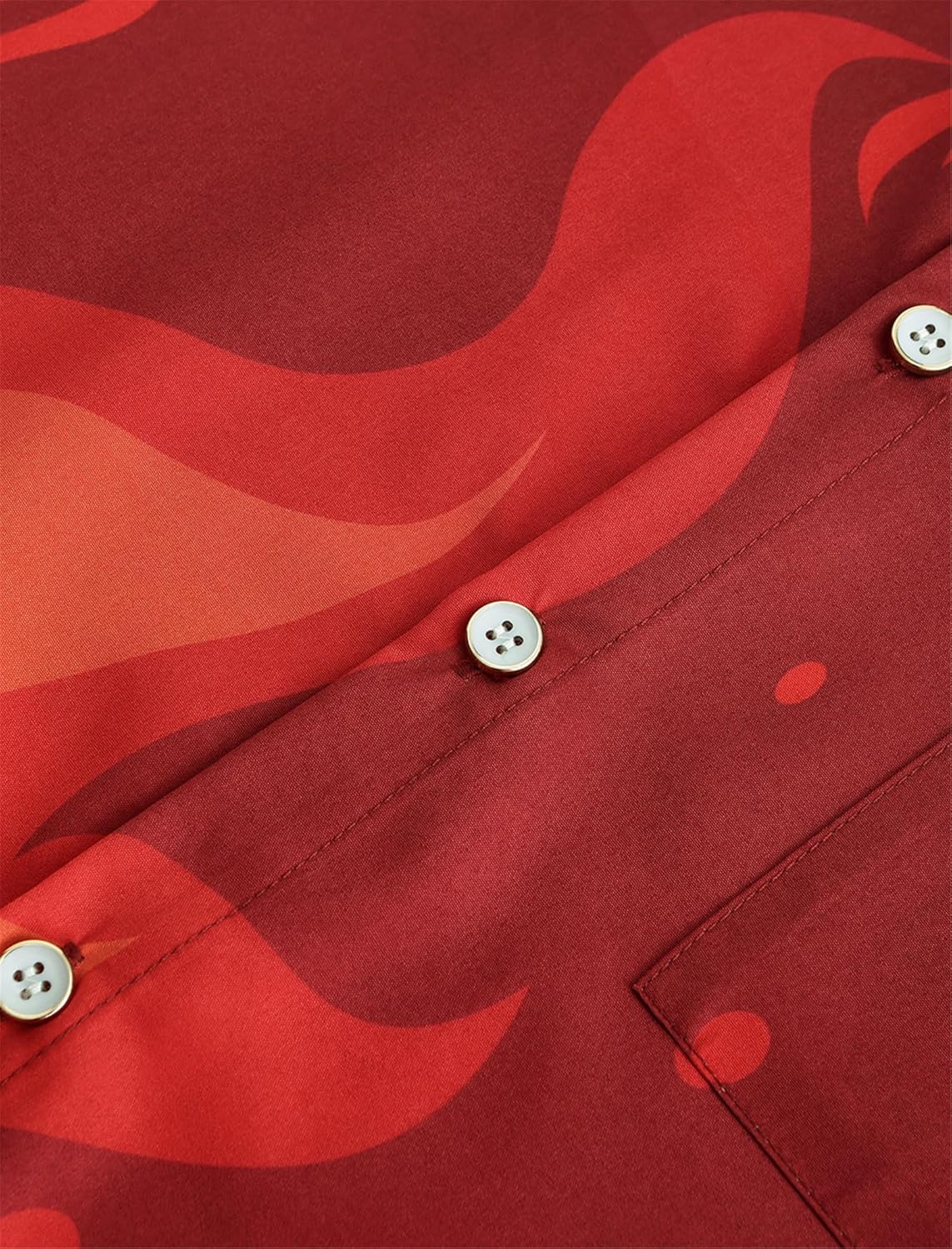 KYKU Men's Casual Button-Down Shirts Hawaiian Shirt Short Sleeve Beach Clothes with Pockets - Image 2