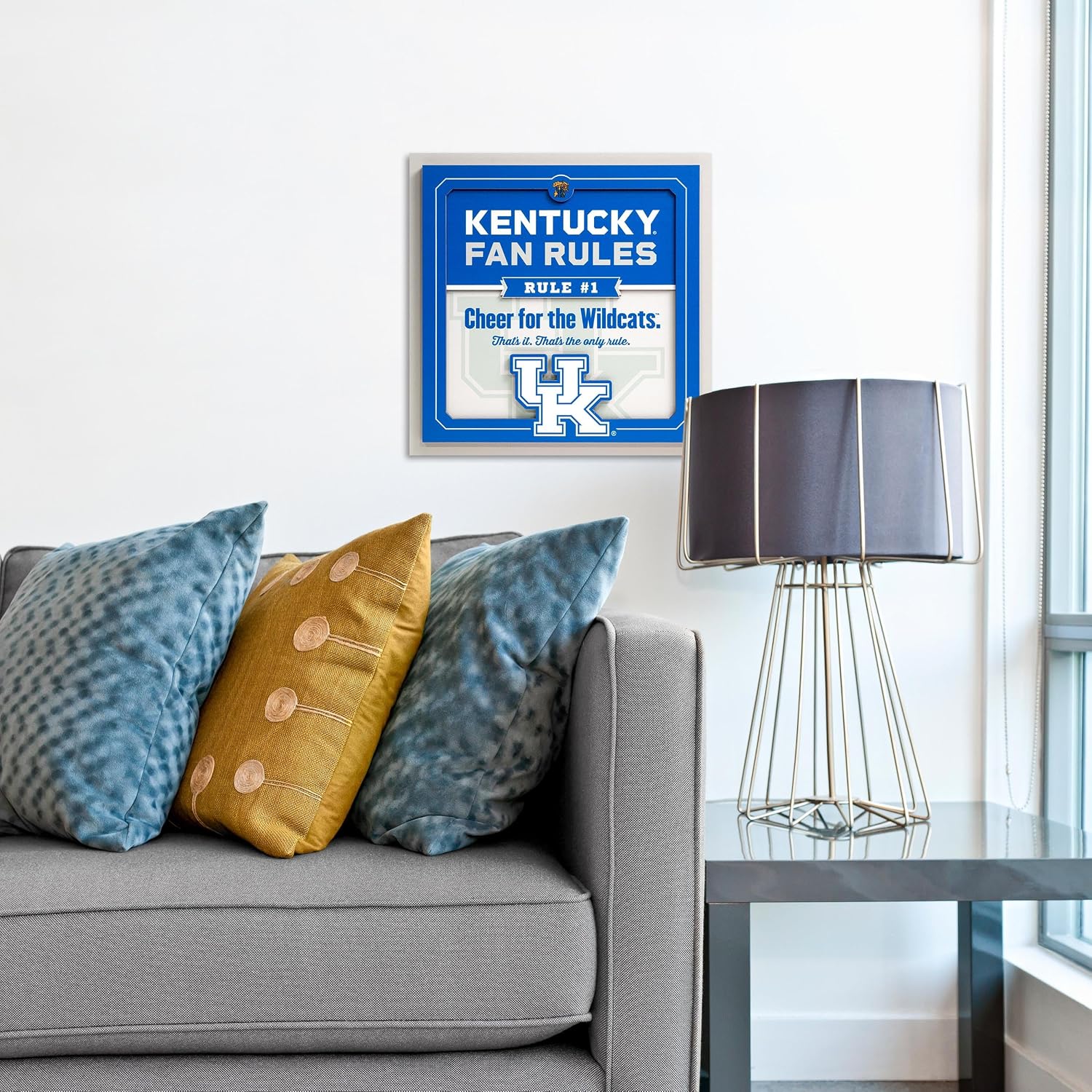 YouTheFan Officially-licensed NCAA Tide Fan Rules Wall Art, multiple layers, humorous team artwork sports fan motto, showcases funny rules, indoor decor