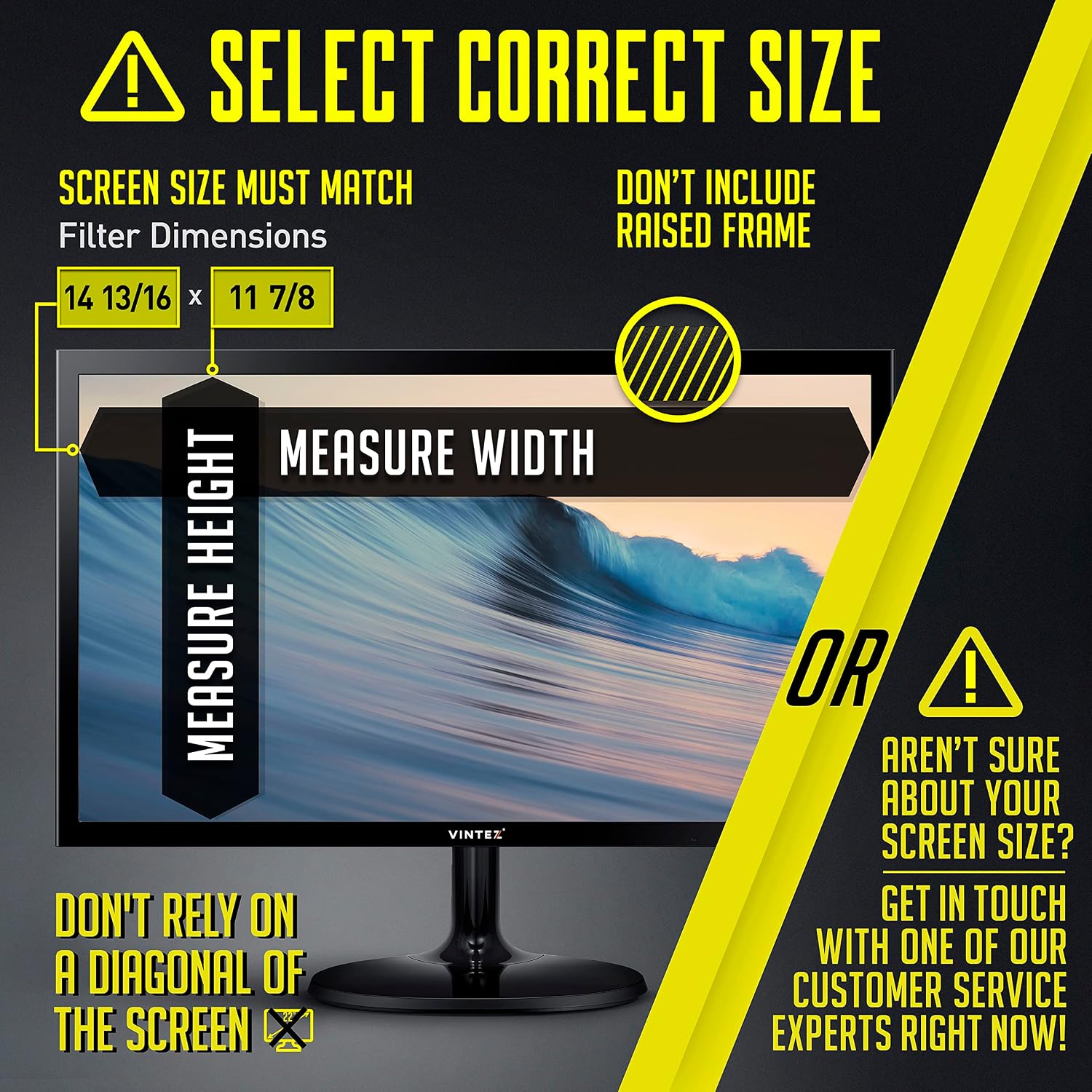 19 Inch Computer Privacy Screen Filter for 5:4 Square Computer Monitor - Anti-Glare - Anti-Scratch Protector Film - Data confidentiality Shield