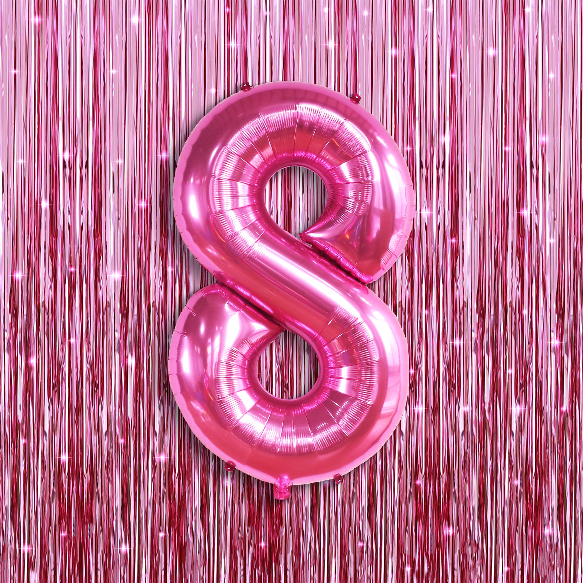 Amazon.com: KatchOn, Giant Hot Pink 8 Balloon Number - Pack of 3