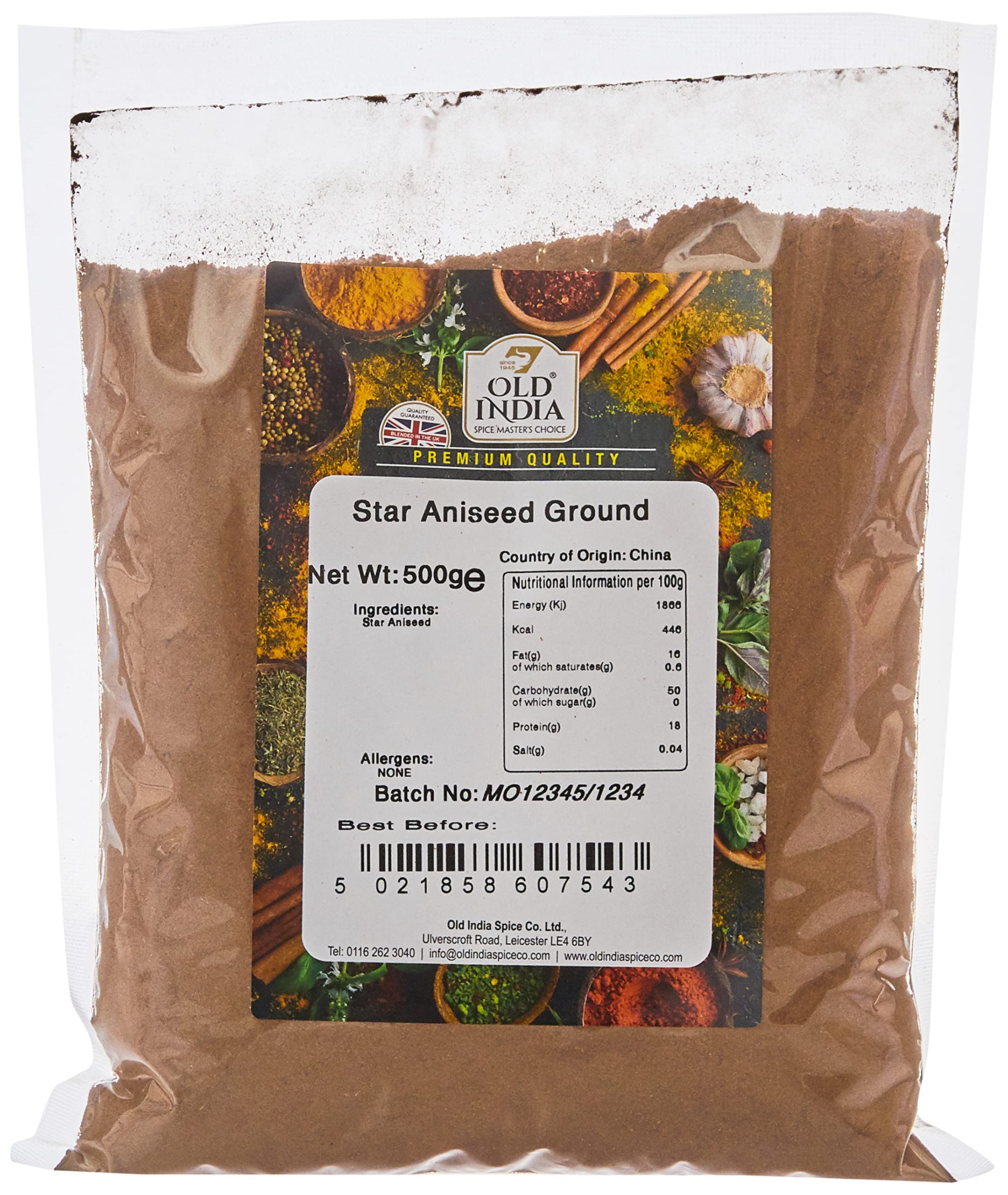 Old India Star Aniseed Ground 500g