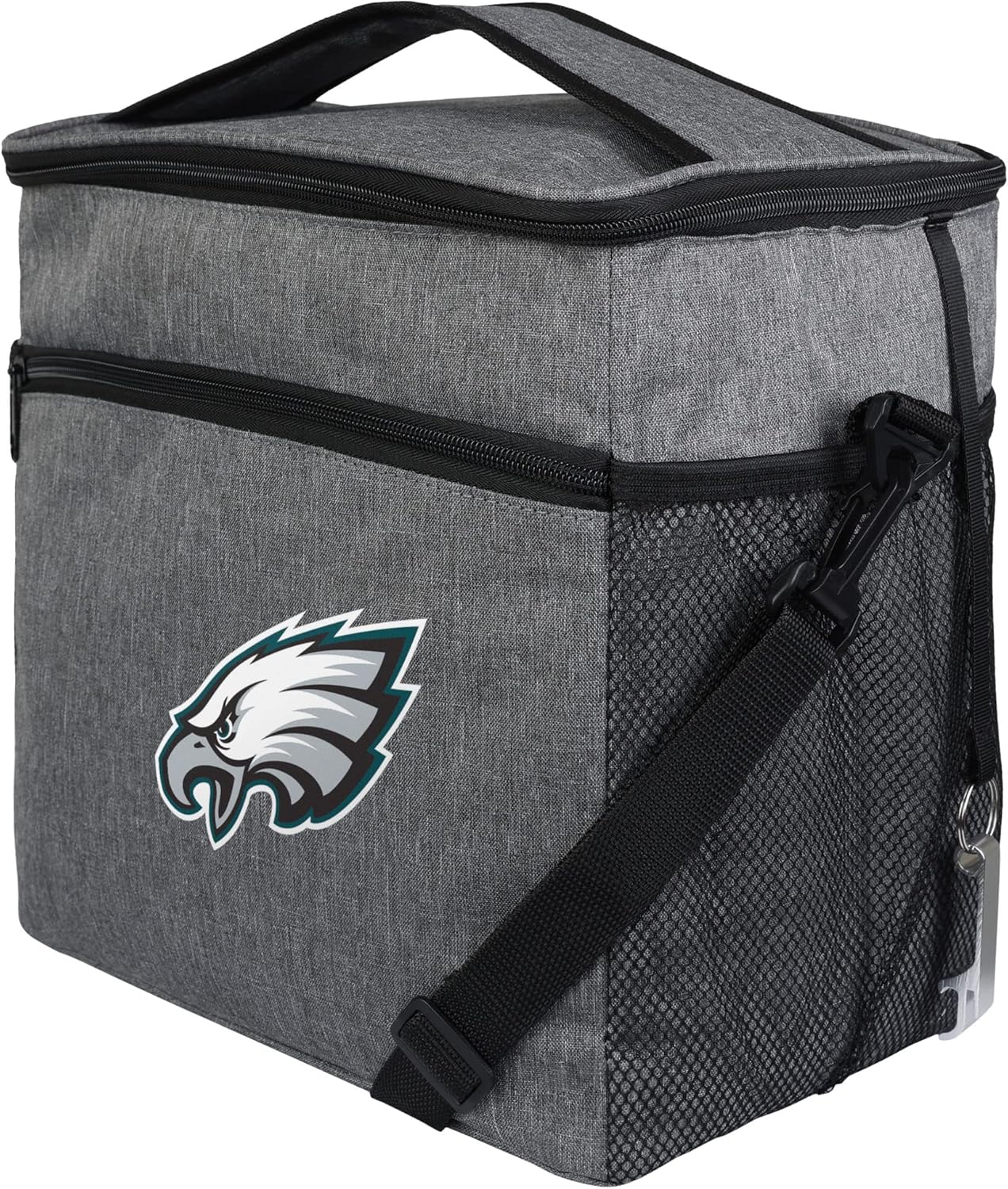 FOCO NFL Team Logo Heather Grey Soft-Sided Insulated 24-Pack Tailgate Cooler Bag