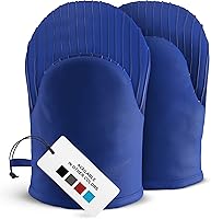 Vista 16 de Big Red House - Guantes de horno resistentes al calor - Juego de 2 guantes de cocina de silicona, rojo