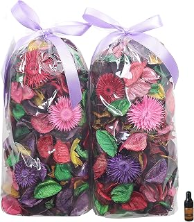 Christmas Potpourri Bags, Mixed Scented Potpourri Dried Flowers,Winter Decorative Bowl Filler,Home Fragrance Sachet Petal, Holiday Bathroom Decor,8.4 oz(Colorful)
