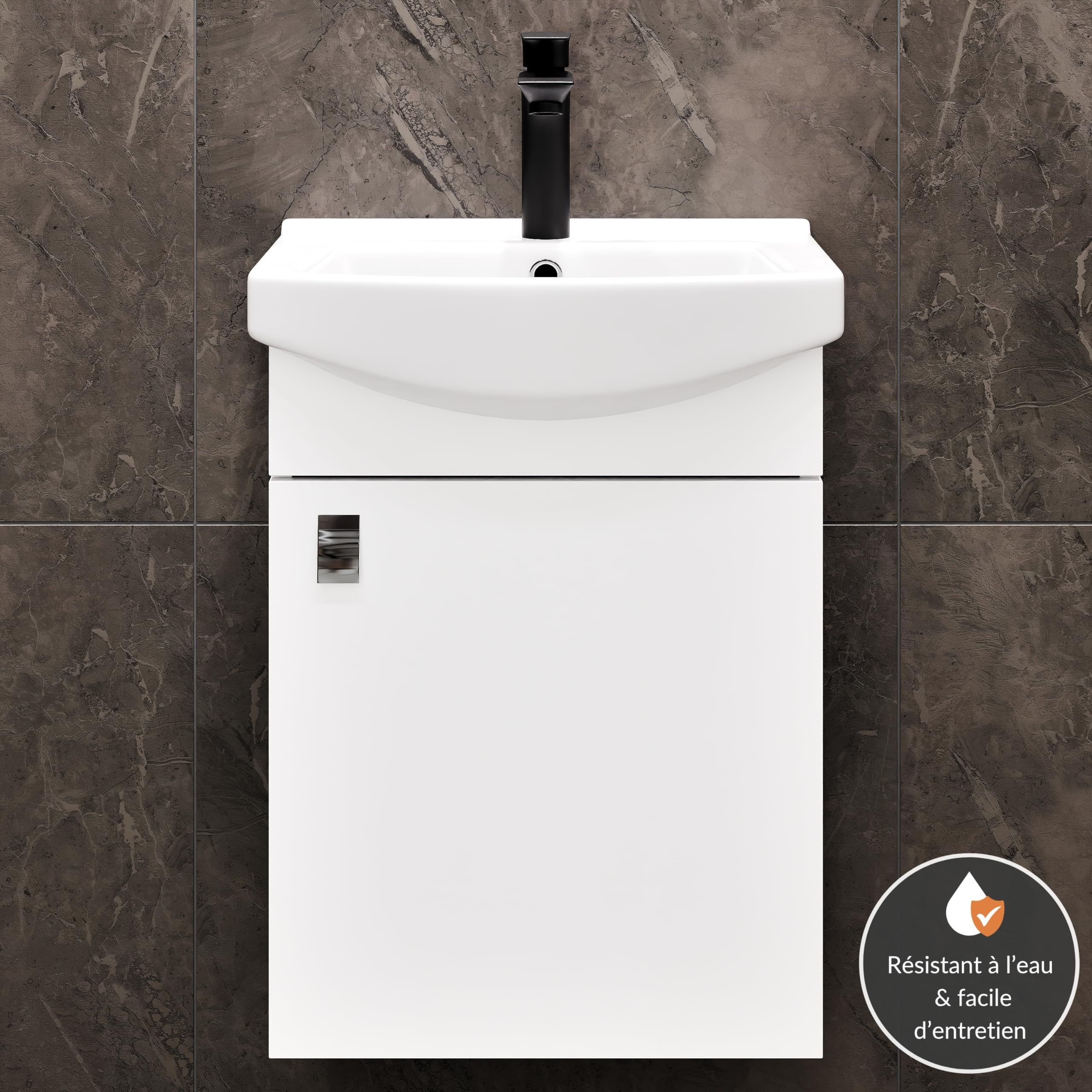 Planetmöbel Ensemble de Meubles de Salle de Bains Lavabo