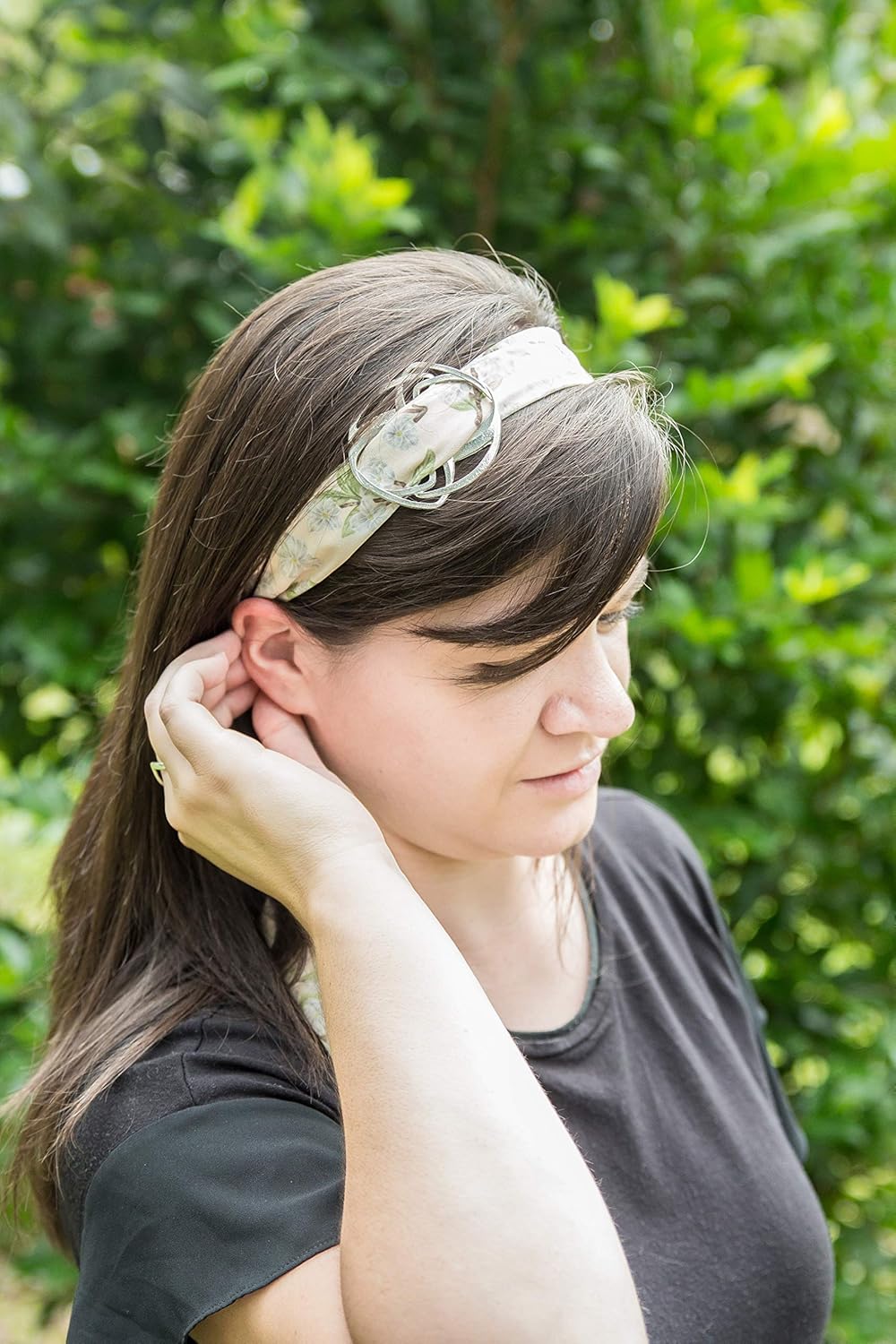 Handmade Pewter Scarf Rings and Slides - Metal Clip for Women Scarves - American Made