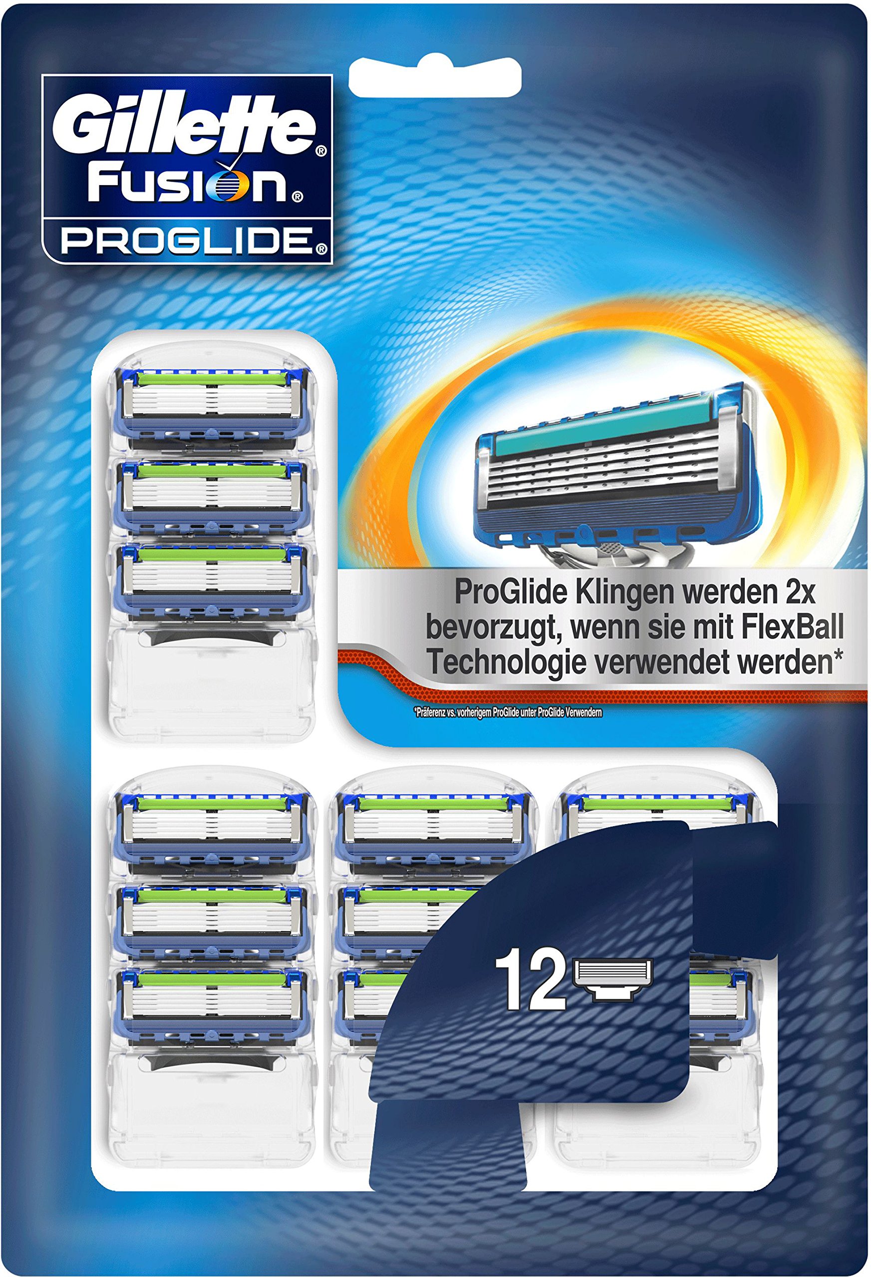 Auslaufmodell Gillette ProGlide Rasierklingen Für Männer, 12 Stück