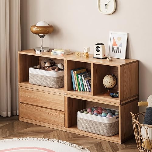 Miniatura 98 de UBBCARE Paquete de 2 canastas pequeñas, canastas de almacenamiento tejidas para organización, canasta de regalo pequeña, canasta de juguetes