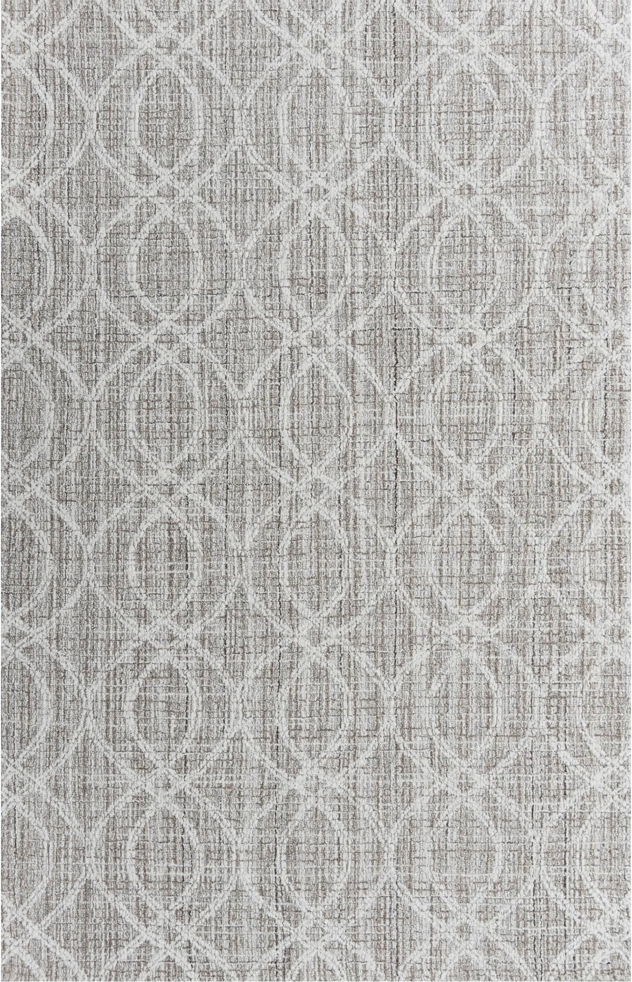AH01A Hand Tufted Modern Area Rug Indoor Living Dining Bedroom Room and Gallery Area Rugs Loop Cut Pile Wool (60 x 90 cm, BLUE MULTI - IVORY)