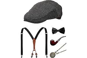 Gangster Peaky Blinders Hats and Suspenders
