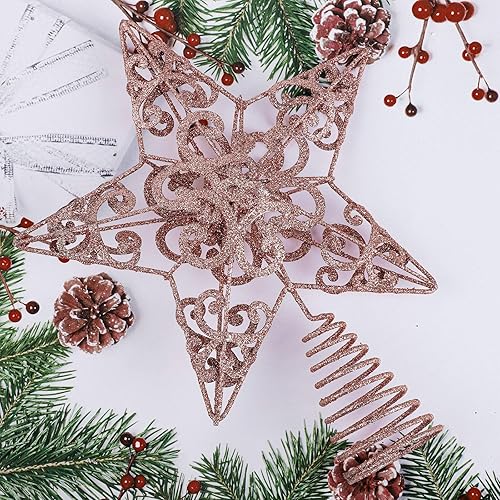 Miniatura 5 de Aneco - Decoración para árbol de Navidad (metal, 10 pulgadas)