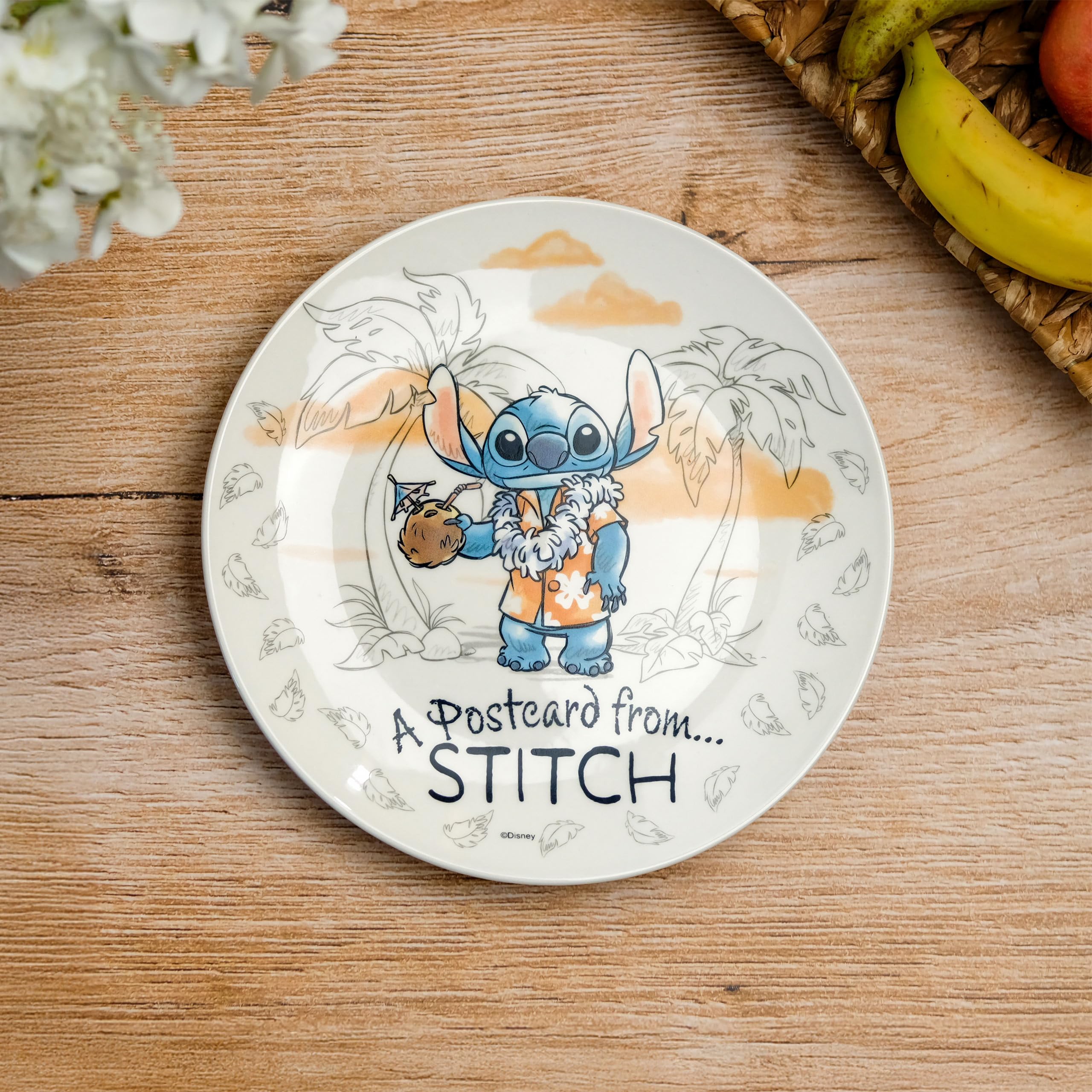 Elbenwald Lot d'assiettes – Différents motifs Le Seigneur des Anneaux, Lilo & Stitch et Star Wars en céramique (Lilo & Stitch)